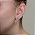 Brinco ear cuff rose  com cristais - Imagem 2