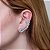 Brinco ear cuff folhas cristais - Imagem 2