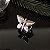 Anel borboleta ródio branco com microzircônias - Imagem 1