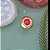Anel com pedra cristal agata vermelha e microzircônias - Imagem 1