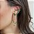 Brinco Ear Cuff com franjas e cristais - Imagem 2