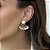 Brinco ear jacket  pérolas e microzircônias - Imagem 5
