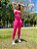Conjunto Fitness Cintura Alta Barbie - Imagem 3