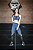 Conjunto Fitness Cintura Alta Azul e Laranja - Imagem 1