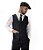 Colete masculino social - Preto - Imagem 1