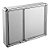Armario Banheiro Perfil De Aluminio C/ Espelho LBP16/S Astra - Imagem 2