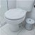 Conjunto Banheiro Branco Marmorizado 1 Assento Sanitário + 1 Cesto 6Lt com Tampa + Kit com 2 Acessório Astra - Imagem 6