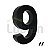 Números e letras residenciais - Preto 10cm Caixa alta 3D - Imagem 13
