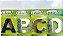 Kit 2 Números e Letras A.B.C.D Residenciais 10cm CROMADO 3D Caixa Alta - Imagem 3