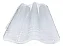 5 TELHAS TETTOLIT TETTOGRES TRANSPARENTE PLASTICO TERMO-FORMADO DIMENSÕES 54CMX32,3CM - Imagem 3