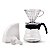 Cafeteria Hario V60 02 com Dosador Coador Jarra 40 Filtros - Imagem 1