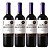 Kit 4 Vinhos Tinto Merlot Reservado Santa Carolina 750ml - Imagem 1