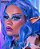 Lente de contato Scarlet Witch Blue | BRILLIANT EYES - Imagem 4
