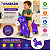 Cavalinho Upa Upa Infantil com Som e Luzes (ROXO) - Imagem 3