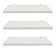 Trio de Prateleiras 30x10cm Em MDF Para Decoração Com Cantoneira Para Parede - Imagem 1
