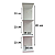 Torre de Prateleira Estante MDF 85 CM Decoração Organizar Casa Quarto Escritório Produtos Perfumes - Imagem 2