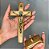 CRUCIF. MAD. 17 CM PEDESTAL LISO - OV SB RES - Imagem 2