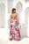 Vestido Longo Vazado Estampado - Imagem 2