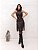 Vestido Midi Couro Eco - Imagem 1