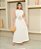 Vestido Longo de Alça Linho - Imagem 1
