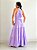 Vestido Longo Cavado Cinto de Flor - Imagem 6