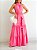 Vestido Longo Cavado Cinto de Flor - Imagem 11