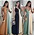 Vestido Longo Bicolor - Imagem 1
