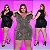 Macaquinho Curto Paetê Plus Size - Imagem 1