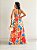 Vestido Longo Estampado Com Nó - Imagem 2