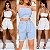 Conjunto De Shorts & Cropped De Linho - Imagem 1