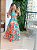 Vestido Longo Estampado Vazado - Imagem 1
