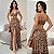 Vestido Longo Animal Print Vazado - Imagem 1