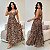 Vestido Longo Animal Print - Imagem 1