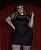 Vestido Arrastão Plus Size - Imagem 1