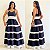 Vestido Longo Bicolor - Imagem 1
