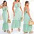 Vestido Longo De Laise Cruzado - Imagem 1