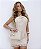 Vestido Curto Com Flor Tricot Arrastão - Imagem 8