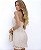 Vestido Curto Com Flor Tricot Arrastão - Imagem 9