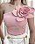 Cropped Alfaiataria Com Flor - Imagem 4