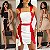 Vestido Curto Bicolor - Imagem 1
