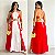 Vestido Longo Bicolor Vazado - Imagem 1
