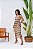 Vestido Midi Com Fenda Listrado - Imagem 4