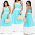 Vestido Longo Bicolor - Imagem 1
