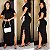 Vestido Longo De Manga Com Botões - Imagem 1