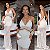 Vestido Longo De Alça Tricot Arrastão - Imagem 1