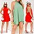 Vestido Curto De Gola - Imagem 1