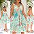 Vestido Curto Estampado - Imagem 1