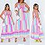 Vestido Longo Listrado - Imagem 1