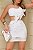 Vestido Curto Tomara Que Caia Com Flor - Imagem 2
