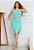 Vestido Curto Ombro Único Vazado - Imagem 1